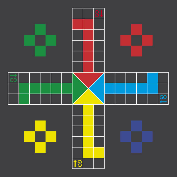 Ludo   4.5m x 4.5m