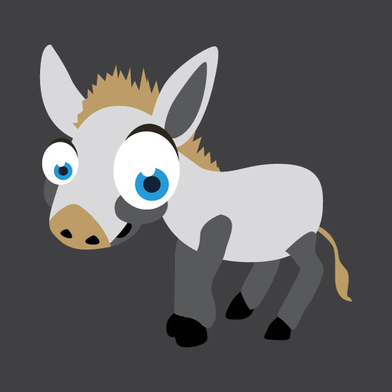 Donkey 1m x 1m