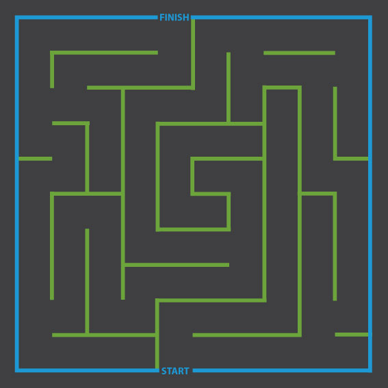Square Maze 5m x 5m