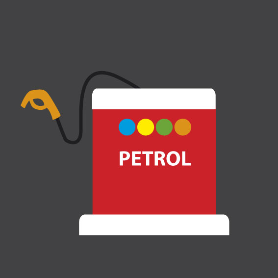 Petrol Pumps 1m x 1m