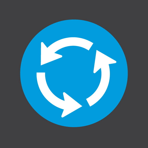 Roundabout Sign 0.5m x 0.5m