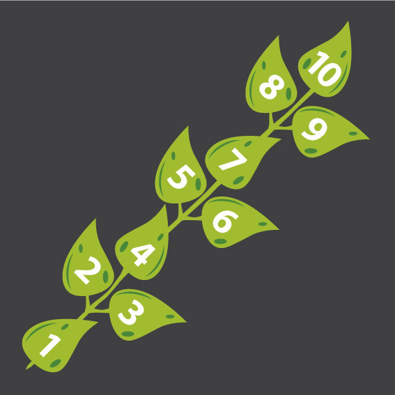 Leaf Hopscotch 2..5m Long