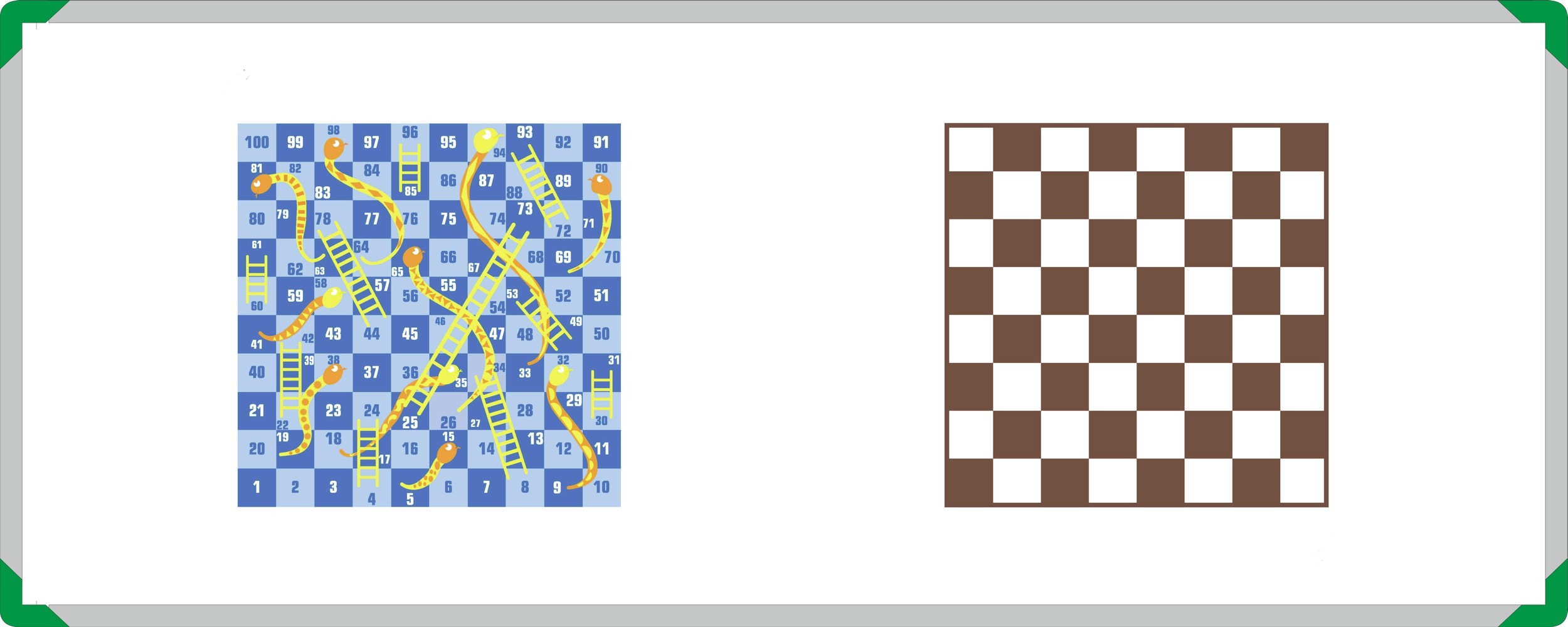 Snakes and Ladders with Draughts