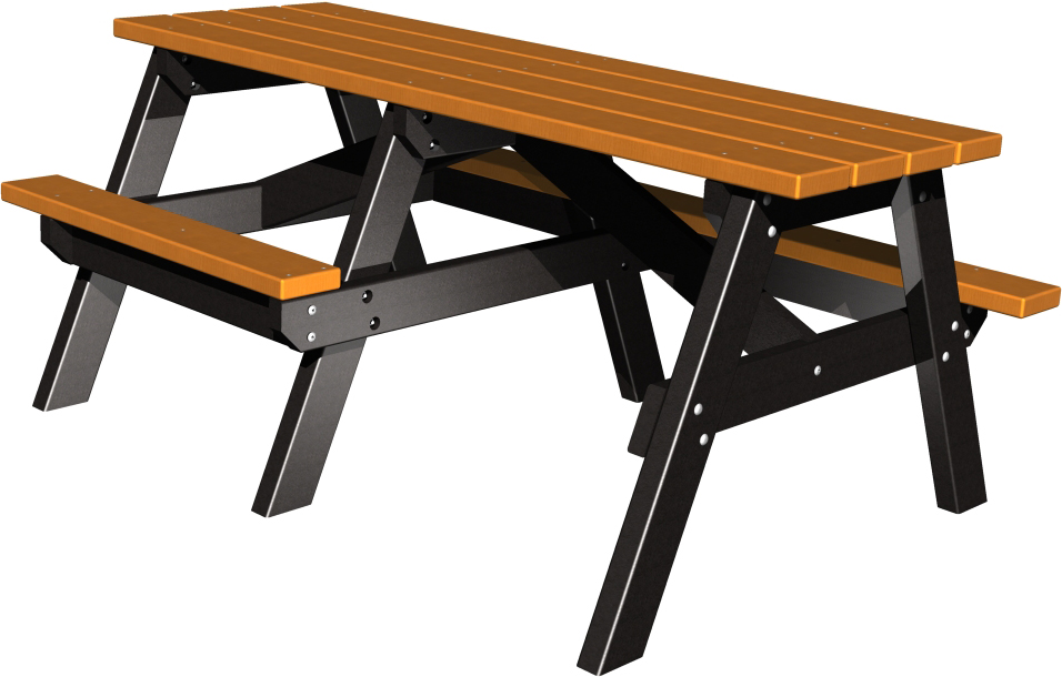Senior A- Frame Picnic Table with Wheelchair Access ( 2 Tone)