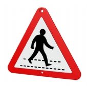 Zebra Crossing Street Sign