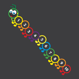 NEW 1-10 Caterpillar-Outline 4m x 0.65m