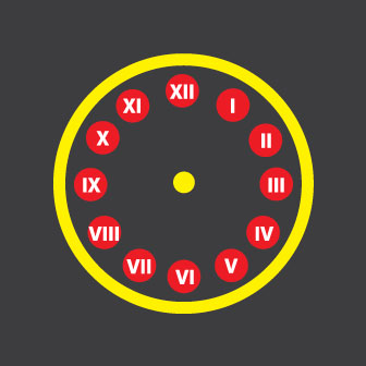 NEW Roman Numerals Clock  3m