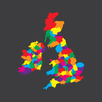 NEW Counties Map 3.2m