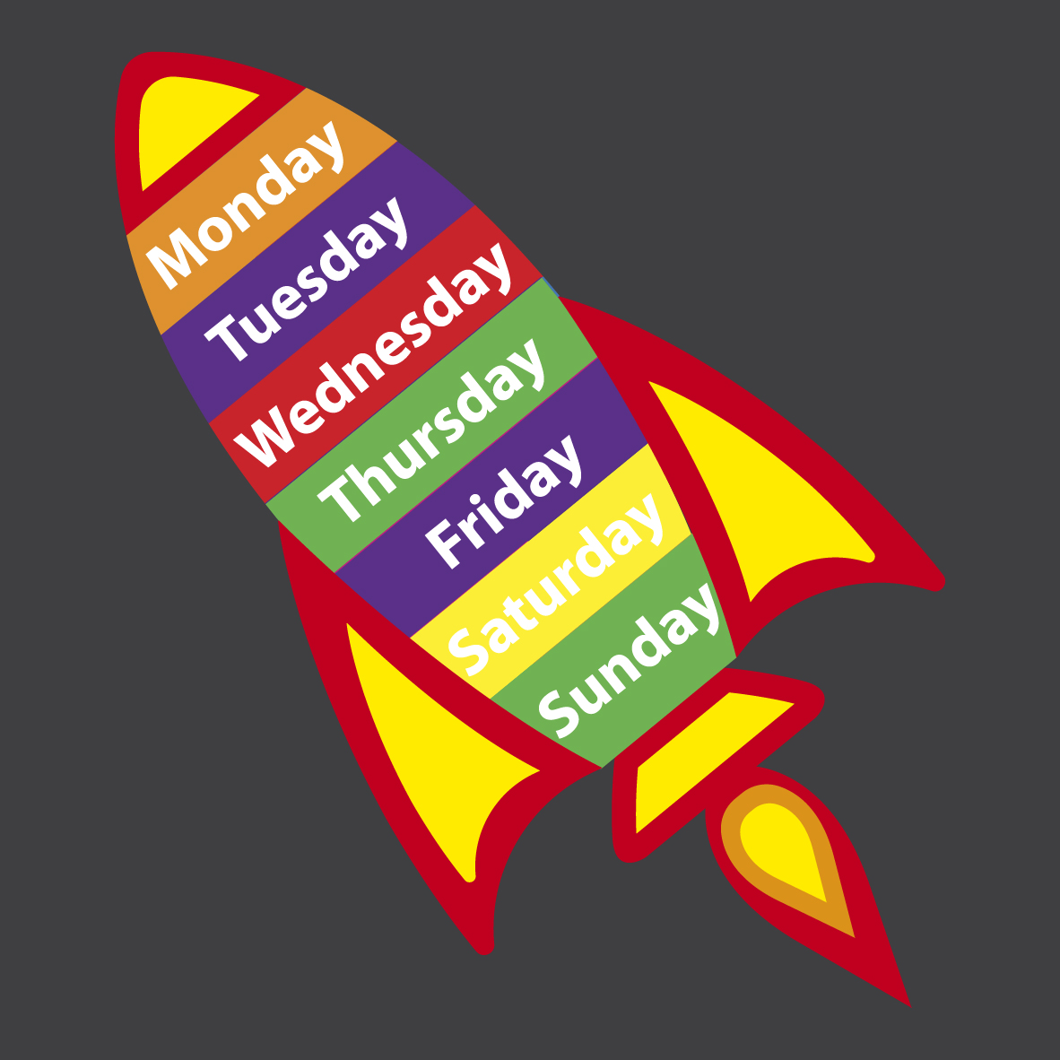 Rocket Days 3.4m x 1.7m