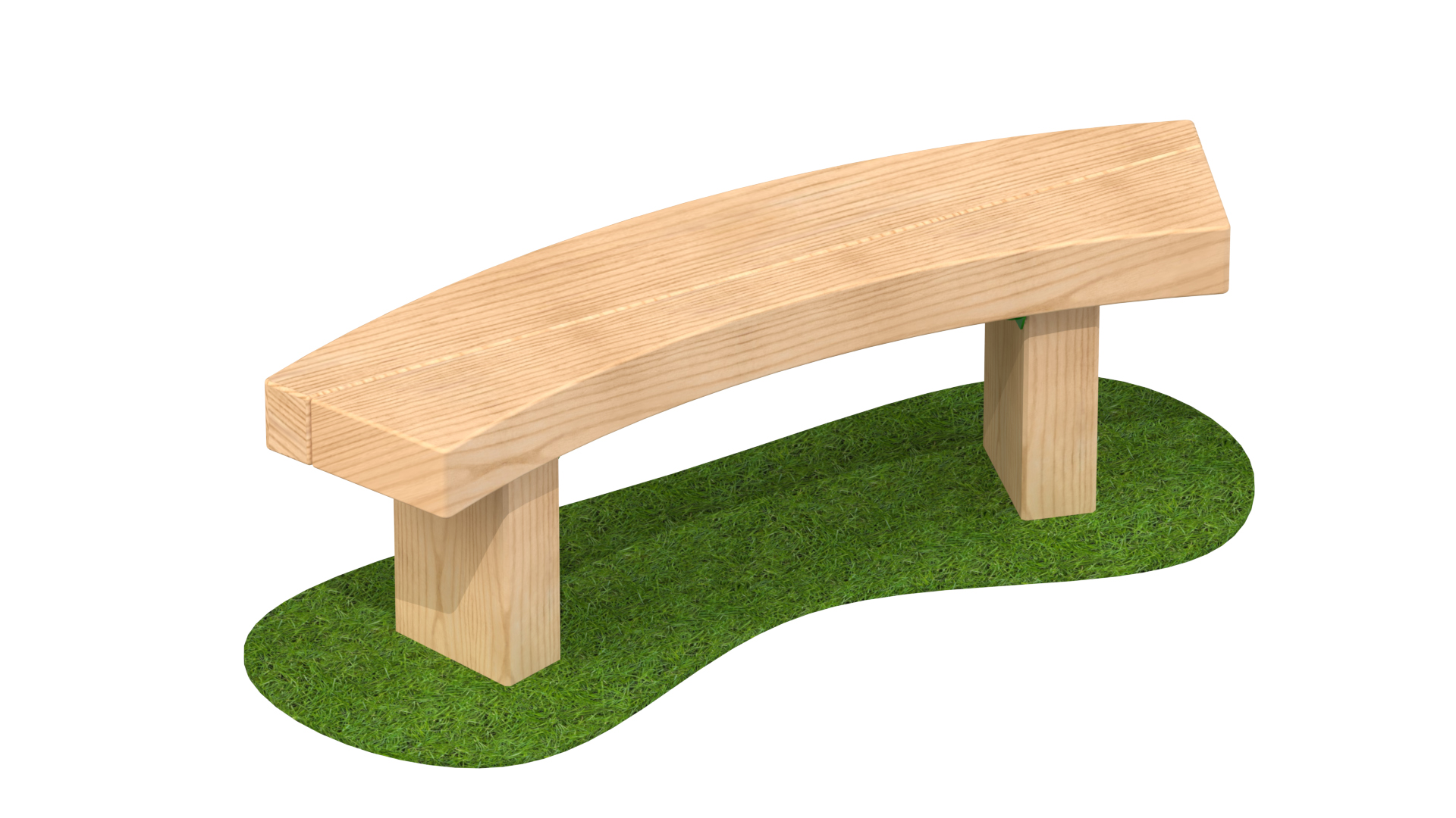 1.3m Curved Bench