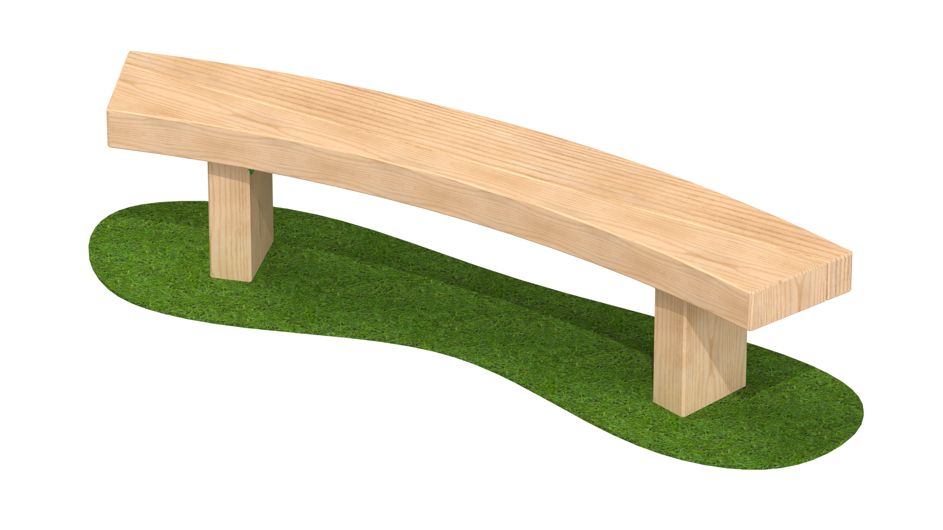 1.8m Curved Bench