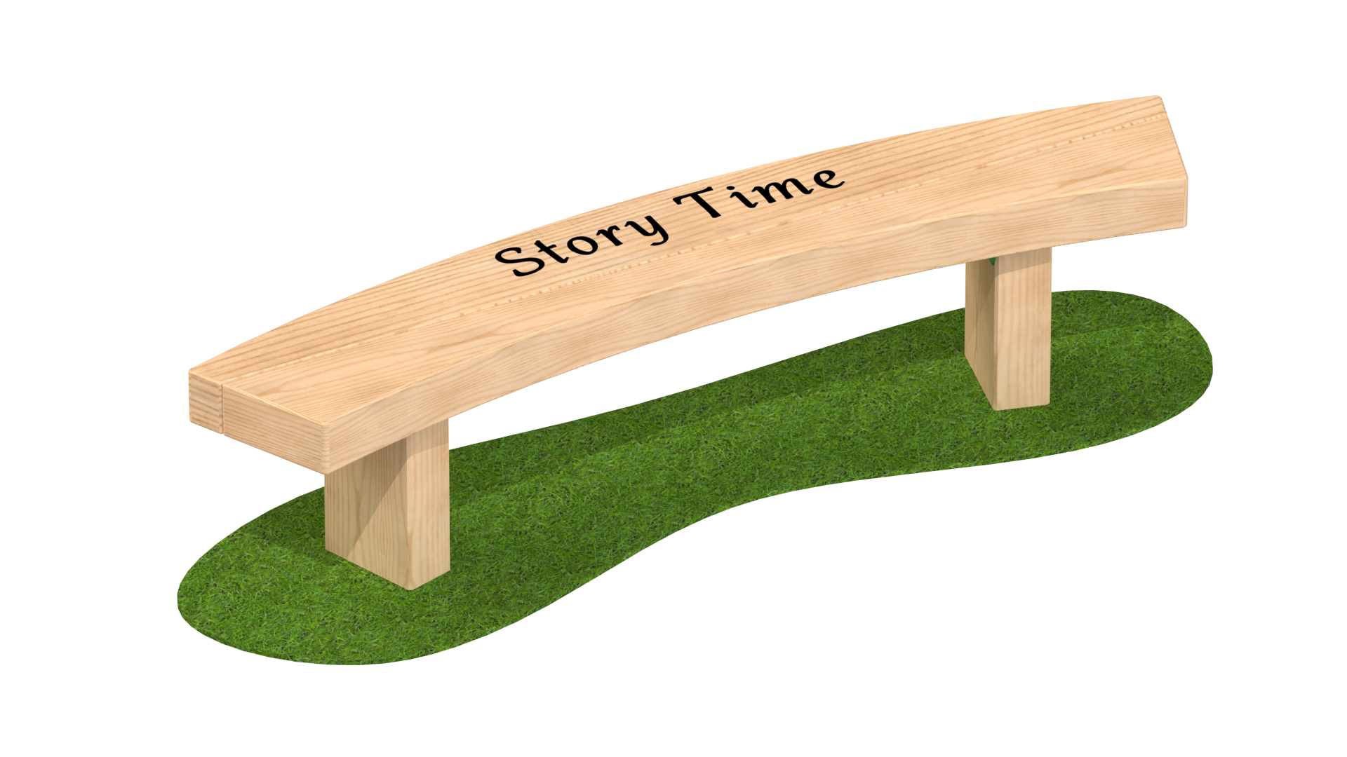 1.8m Engraved Story Time Bench