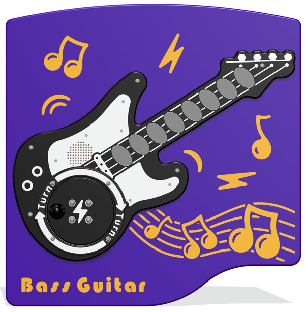 Rotogen Bass Guitar Musical Play Panel
