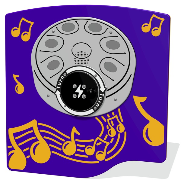 Rotogen Tongue Drum Musical Play Panel