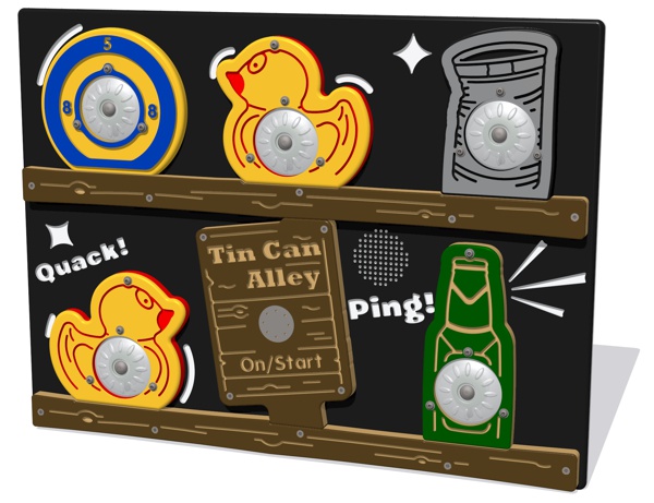 PlayTronic Tin Can Alley Reactions Game Panel