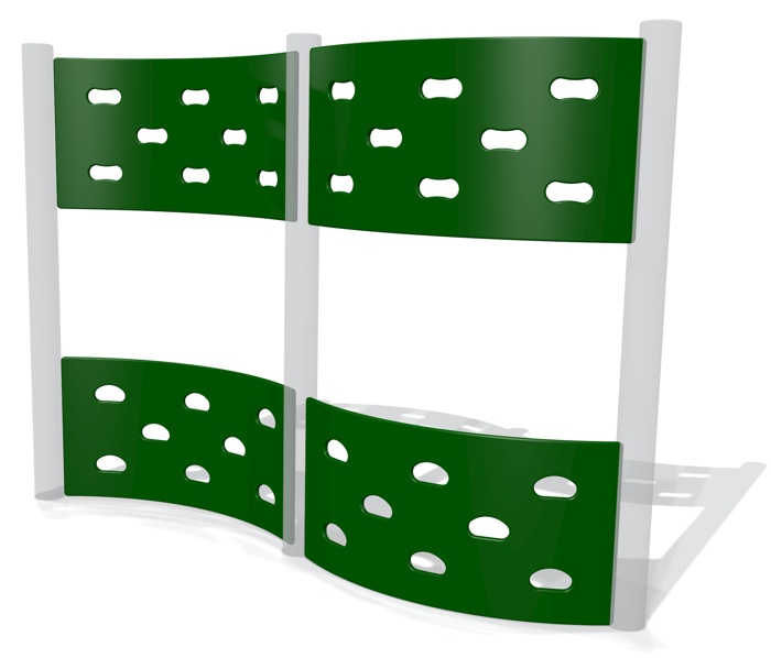 Curved Plain Split Traverse Wall  (set of 4)