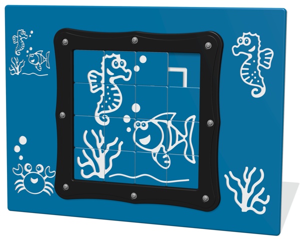 Tile Slide Fish Play Panel
