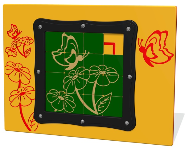 Tile Slide Butterfly Play Panel